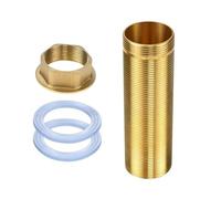 Rallonge de robinet, tuyau fileté et écrou en cuivre, avec 2 entretoises, rallonge de 10 cm, diamètre extérieur 31,5 mm, kit de réparation de robinet, accessoires pour robinets d'eau chaude et froide