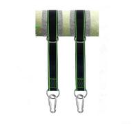 Rallonge de sangle d'arbre de 150 cm, système de suspension robuste pour chaise suspendue, balançoire de yoga, balançoire à disque pour siège gigogne (bords verts)