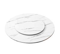 Rallonge de Table, Grande Table de Salle à Manger Ronde Pliante avec Plateau pivotant, Table Pliable de 160 cm idéale pour Les Petits Repas de Famille, rallonge de Table Polyvalente à Quatre