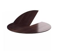 Rallonge de Table, rallonge de Table Ronde Pliable - Panneau en Bois de 200 cm pour la Maison et Les Restaurants, Plateau de Table temporaire pour Cours et hôtels, sans Pieds - Finition Noye