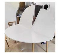 Rallonge de Table, rallonge de Table Ronde Pliable, Table de Banquet Pliable de 1,2 à 1,9 m pour Barbecue, Garage, Jardin, terrasse - Blanc, diamètre 1,8 m, Plateau de Table Portable sur Mes