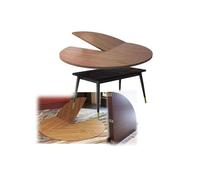 Rallonge De Table Ronde Pliable Plateau De Table Temporaire Remplaçant Le Bois Idéal pour Les Petits Appartements, Le Salon Et Les Réceptions, Agrandit l'espace Repas(A,170cm/67)