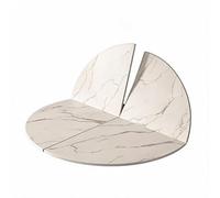 Rallonge de table ronde pliable polyvalente de 170 cm - Remplacement portable de couleur pierre pour événements et fêtes en plein air, installation facile