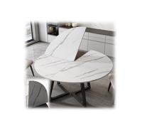 Rallonge De Table Ronde Rallonge De Table Ronde Pliable en 4 Parties Surface De Table Extensible, Pliable Et Réglable Idéale for La Salle À Manger, La Cuisine Et Les Petits Espaces De Vie(E,150cm/59)