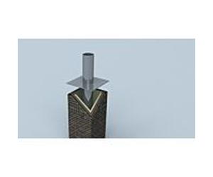 Rallonge de tête de cheminée Bertrams Ewr 21KV500-130-1 Ø 130 mm, simple paroi, 490 mm, sans extrémité d'insertion, acier inoxydable V4A