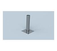 Rallonge de tête de cheminée Bertrams Ewr 21KV500-250-1 Ø 250 mm, simple paroi, 490 mm, sans extrémité d'insertion, acier inoxydable V4A