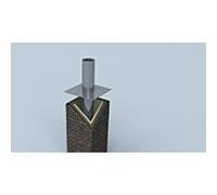 Rallonge de tête de cheminée Bertrams Ewr 21KV750-150-2 Ø 150 mm, simple paroi, 750 mm, extrémité d'insertion ronde, acier inoxydable V4A