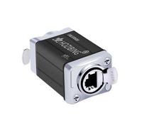 Rallonge de transmission réseau RJ45 Cat5/Cat6 compatible Ethernet pour audio de scène, éclairage DMX, signaux réseau et configurations de système AV - 10 couleurs en option (panneau argenté)