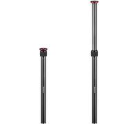 Rallonge de trépied, 2 colonnes centrales de section, tige télescopique en alliage d'aluminium de 59,4 cm avec vis de 6,35 mm et 9,5 mm, compatible avec trépied/cardan/appareil photo, charge