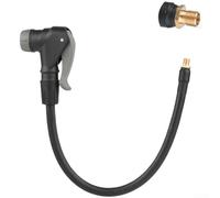 Rallonge de tuyau de pompe à vélo pour valves Presta/Schrader, tube de gonflage en caoutchouc EPDM (30 cm)