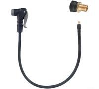 Rallonge de tuyau de pompe à vélo pour valves Presta/Schrader, tube de gonflage en caoutchouc EPDM (50 cm)