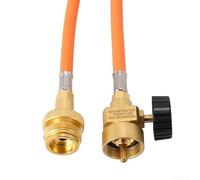 Rallonge de tuyau de soudage avec crochet de 1,5 m pour cylindres CGA600 utilisés dans les opérations de plomberie CVC et de brasage et de chalumeau