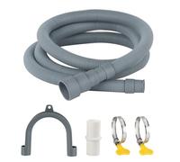 Rallonge de tuyau de vidange, 2 m x 30 mm, pour machine à laver, lave-vaisselle, avec raccord universel