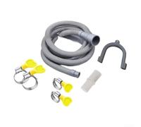 Rallonge de tuyau de vidange pour lave-vaisselle - 2 m - En polypropylène - Ensemble complet