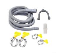 Rallonge de tuyau de vidange pour lave-vaisselle - 2 m - En polypropylène - Ensemble complet de 4,8 m