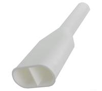 Rallonge de tuyau de vidange pour machine à laver - 280 mm - Blanc - Double raccord pour lave-vaisselle et évier - Connecteur de tuyau anti-débordement avec joint - Kit de tuyau d'évacuation flexible