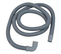 Rallonge de tuyau de vidange pour machine à laver et lave-vaisselle - Tuyau flexible en polypropylène de 1 m, 1,5 m, 2 m de long avec sortie de 20 à 21 mm et coude de 22 à 23 mm plage de compatibilité