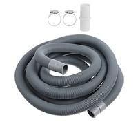Rallonge de tuyau de vidange pour machine à laver, tuyau de vidange lave-vaisselle avec 2 raccords de tuyau (500 x 2,5 x 2 cm)