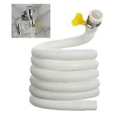 Rallonge de tuyau d'échappement blanc de 1 à 3 m pour climatiseur, conduit flexible, tube de ventilation pour robinets de cuisine, longueur de 2 m, accessoire polyvalent pour grille d'aération