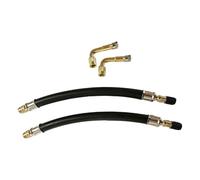 Rallonge de valve de pneu - Adaptateur flexible à gonflage rapide | Buse d'extension universelle pour voiture, moto, camion et vélo | Tuyau de pompe à air pour scooter, SUV, pick-up, remorque