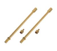Rallonge de Valve de Pneu pour Voiture en Cuivre et Trottinette Électrique | Inflation Pratique, Compatibilité Polyvalente, Forme Soignée, Usage sur Roue, Accessoire de Valve