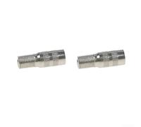 Rallonge de valve de scooter électrique pour Xiaomi - Buse de gonflage en laiton à visser avec extension de contrôle de pression des pneus, compatible avec les valves de pneu E-Scooter (25 mm, argent)