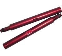Rallonge de valve en aluminium, 60mm, rouge (1 pièce)