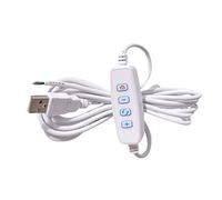 Rallonge de variateur LED DC5V, port USB, câble d ' alimentation, contrôleurs de gradation pour lumière LED et ruban, rallonge de variateur de lumière avec adaptateur pour interrupteurs marche / arrêt