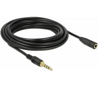 Rallonge Delock 85635 audio [1x Jack mâle 3.5 mm - 1x Jack femelle 3.5 mm] 5.00 m noir