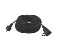 Rallonge d'extérieur 1,5mm² 16A GAO 1 prise noire 25m