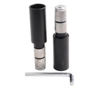 Rallonge d'extrémité de guidon de vélo en alliage d'aluminium 10 cm Pièce d'extension pour guidon intérieur de 15-20 mm Vélo de route VTT Vélo pliant pour montage de lumière, GPS et supports Noir