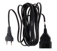 Rallonge domestique 10m - 1380W 6A - noir - Zenitech