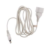 Rallonge domestique 5m - 1380W 6A - blanc - Zenitech