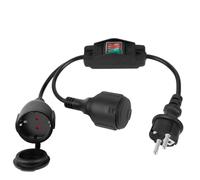 Rallonge Double Prise, Rallonge avec Interrupteur 16A 250V, Câble d'Extension avec Interrupteur, Rallonge de Prise UE, Rallonge Électrique extérieur IP44 pour Extérieure ou Intérieure Cuisine, Bureau