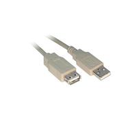 Rallonge éco USB 2.0 A / A grise - 0,6 m