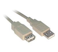 Rallonge éco USB 2.0 A / A grise - 0,6 m G