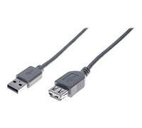 Rallonge éco USB 2.0 A / A grise - 5,0 m