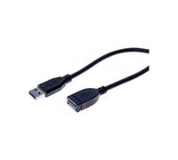 Rallonge éco USB 3.0 type A / A noire - 3,0 m