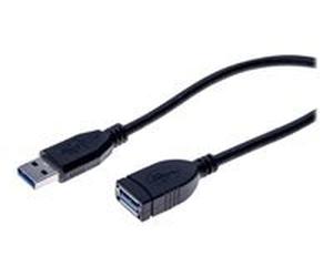 Rallonge éco USB 3.0 type A / A noire - 3,0 m