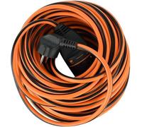 Rallonge Electralock 5 m fiche et prise GE H05VV-F 3G1.5 orange/noir Electraline