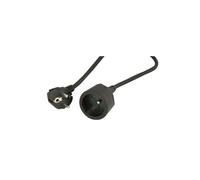 Rallonge électrique 2P+T 3G1.5 protection enfant 5.00 m noire