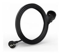 Waytex 51020 Prolongateur électrique Longueur 3,00m, Câble 3x1.5mm2, Prises 16A Europe 2P+T avec Sécurité Enfant, certifié CE NF, Noire