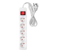 Rallonge électrique 3 m, 3 x 1,5 mm², 5 GHz, blanche, interrupteur marche/arrêt