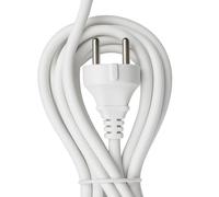 Rallonge Électrique 3 Mètres - 16A, Câble en Plastique Blanc, Prolongateur Pratique pour Appareils Électriques, Usage Domestique Et Bureautique, Format Compact Et Solide