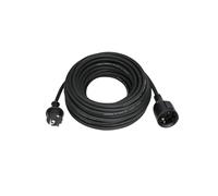 Rallonge électrique 5 m, 3 x 1,5 mm, Couleur Noire. Idéal pour étendre la portée des équipements électriques dans de Grands espaces.