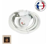 Rallonge Electrique 5M Blanc 3G*1,5mm² 16A