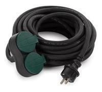 Perel Rallonge électrique 2 prises - Usage extérieur - Terre française - 10 m