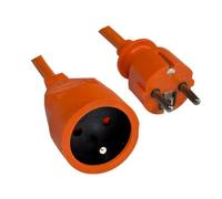 Rallonge électrique - câble orange de 25m H05VV-F 3G1.50 mm²