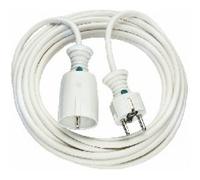 Brennenstuhl Rallonge prolongateur électrique, 3m H05VV-F 3G1,5, Blanche