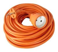 Rallonge éléctrique de jardin ZENITECH 10m - 2x1,5mm² - Orange